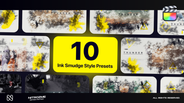 Ink Smudge Typography Vol. 01 for Final Cut Pro X alt