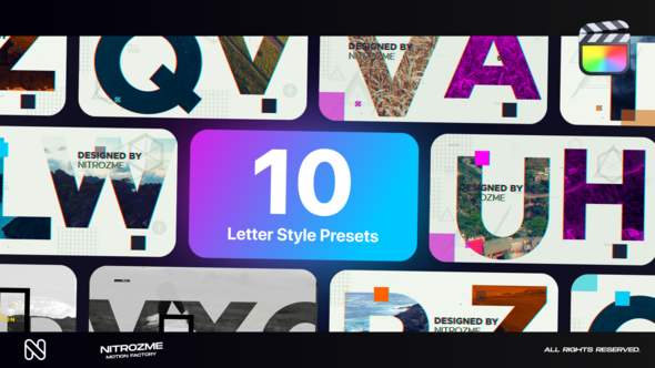 Letters Typography Vol. 01 for Final Cut Pro X alt