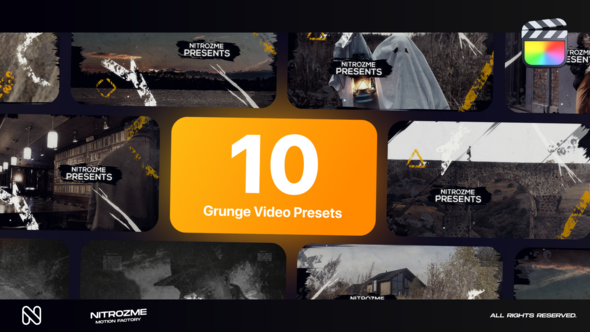 Grunge Typography Vol. 01 for Final Cut Pro X