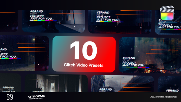 Glitch Typography Vol. 01 for Final Cut Pro X