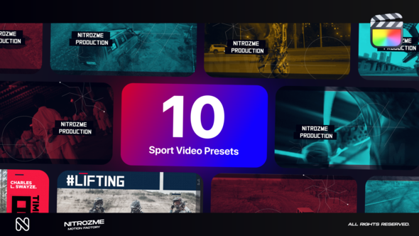 Sport Typography Vol. 01 for Final Cut Pro X alt