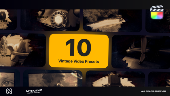 Vintage Typography Vol. 01 for Final Cut Pro X alt