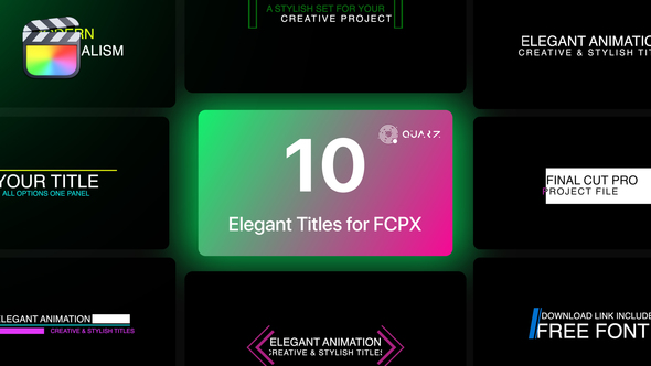 Elegant Titles for Final Cut Pro X Vol. 02 alt