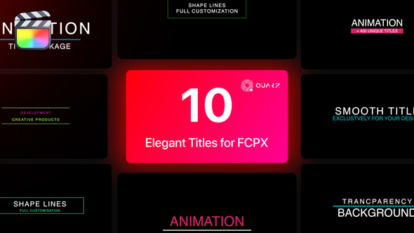 Elegant Titles for Final Cut Pro X Vol. 03 alt