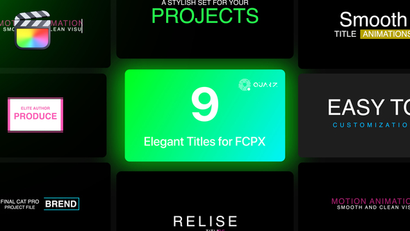 Elegant Titles for Final Cut Pro X Vol. 04 alt