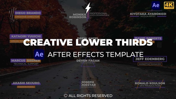 Creative Lower Thirds | After Effects