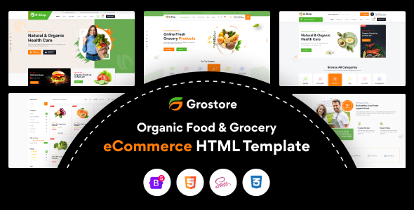 Grocery HTML Website Templates | ThemeForest