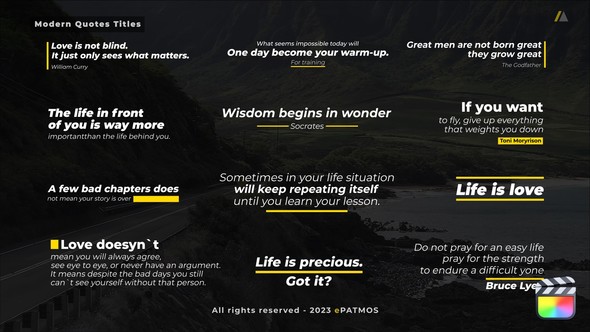Modern Quotes Titles v2.0 | Final Cut Pro alt
