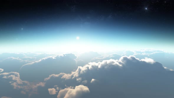 Earth View Above The Cloud 08 4K alt