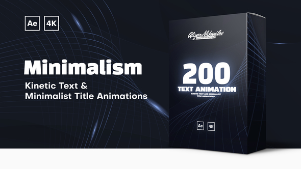 Minimalism | Kinetic Text Animations & Minimal Animated Titles