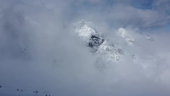 Cloudy Mountains in Austria