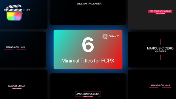 Minimal Titles for Final Cut Pro X Vol. 03 alt