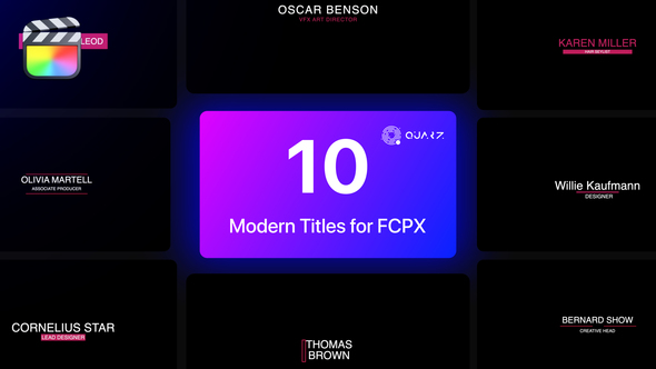 Modern Titles for Final Cut Pro X Vol. 01 alt