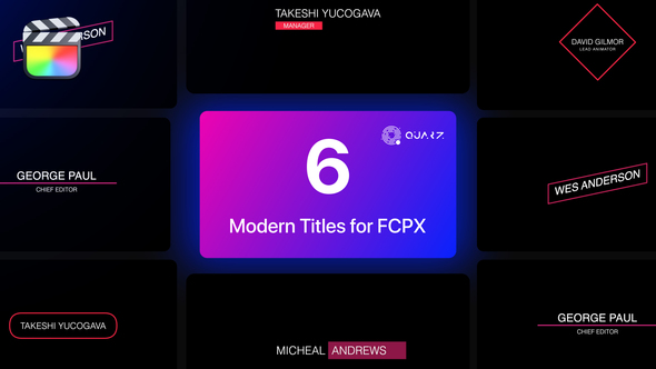 Modern Titles for Final Cut Pro X Vol. 03 alt