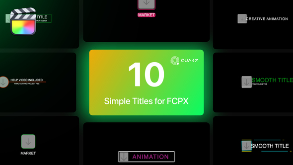 Simple Titles for Final Cut Pro X Vol. 02 alt