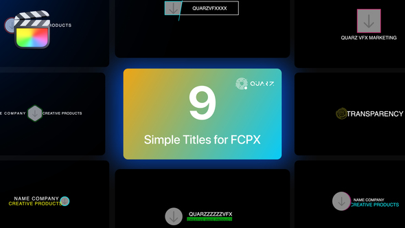 Simple Titles for Final Cut Pro X Vol. 03 alt