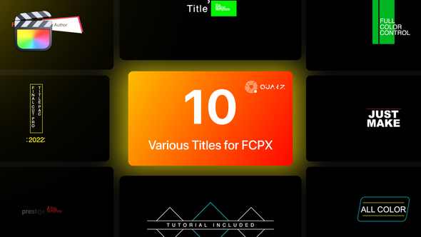 Various Titles for Final Cut Pro X Vol. 01 alt