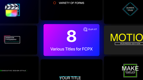 Various Titles for Final Cut Pro X Vol. 03 alt