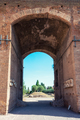Brick arch entrance of ancient building - PhotoDune Item for Sale