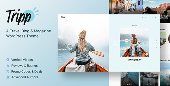 Tripp – Travel Blog & Magazine WordPress Theme