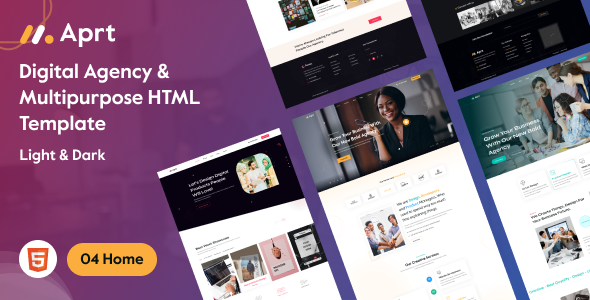 Aprt - Digital Agency & Multipurpose HTML Template