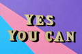 Yes You Can, postive phrase as banner headline - PhotoDune Item for Sale