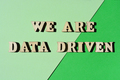 We are data-driven, phrase as banner headline - PhotoDune Item for Sale