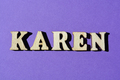 Karen, slang word as banner headline - PhotoDune Item for Sale