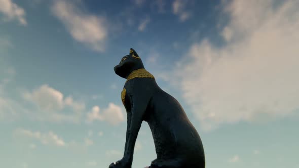 Ancient Egypt Cat Statue