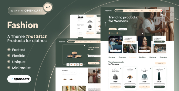 Fashion - Opencart 4 eCommerce Theme