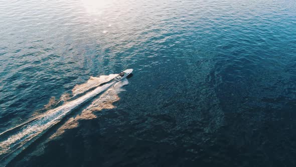 Speedboat On The Lake