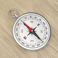 Compass on wood background - PhotoDune Item for Sale