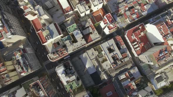 Rooftops of city high rises