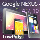 All Google Nexus Devices Pack Low Poly - 3DOcean Item for Sale