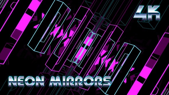 Neon Mirrors 4K alt