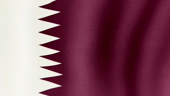 The National Flag of Qatar