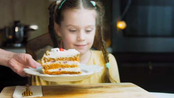 Many Slices of Cake on a Retrostyle Baking Sheet