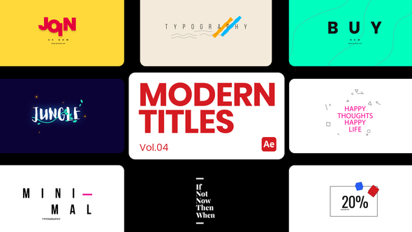 Modern Titles 04 for After Effects alt