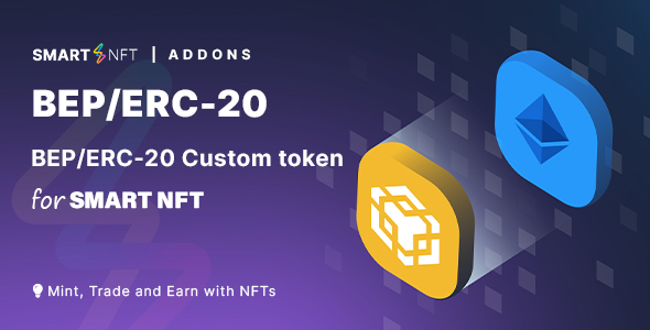 Smart NFT BEP/ERC-20 Custom token standard (Addons)