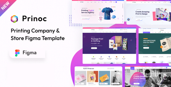 Prinoc - Printing Company Figma Template