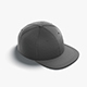 Black Snapback - sport cap with flat visor - 3DOcean Item for Sale