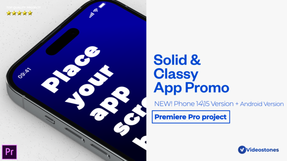 Solid App Promo Mobile App Mockup Demonstration Premiere Pro Project