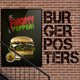 3 Burgers Vintage Posters (Flyers) - GraphicRiver Item for Sale