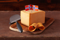 Norwegian brunost traditional brown cheese block - PhotoDune Item for Sale