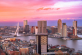 Rotterdam, Netherlands, City Skyline Over the Nieuwe Maas River - PhotoDune Item for Sale