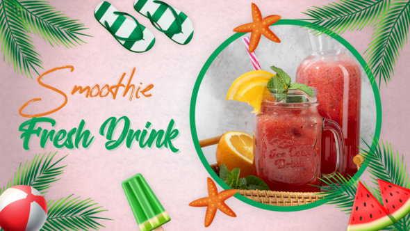 Fresh and Healthy Drink Promo