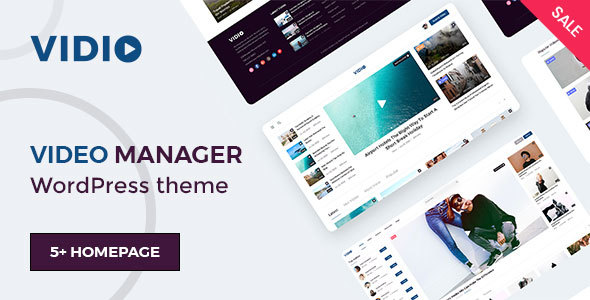 Vidio – Video Manager WordPress theme