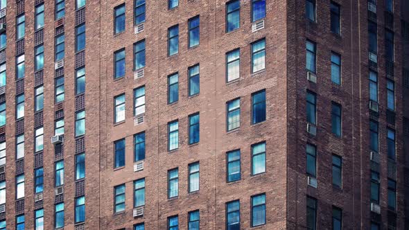 Sky Reflected In Apartment Building Windows