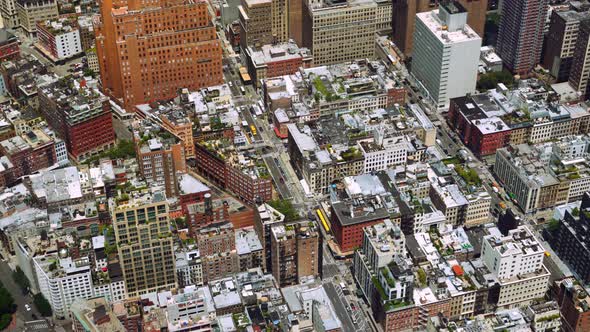 Buildings And Streets In New York Cityscape