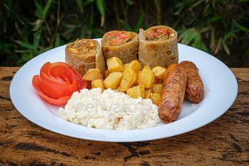  popular food item in Uganda, combining an egg omelette and vegetables wrapped in a chapati.
